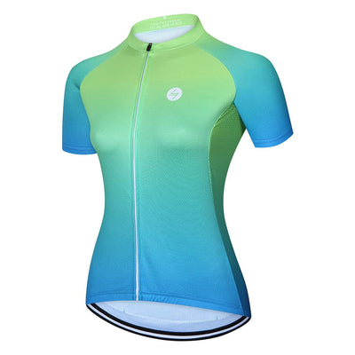 Lime cycling jersey