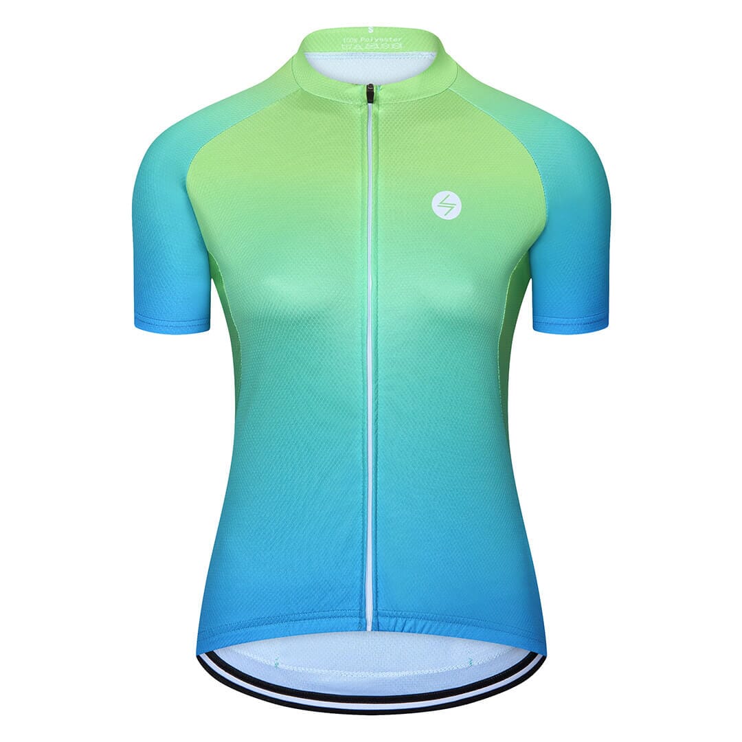 Lime cycling jersey