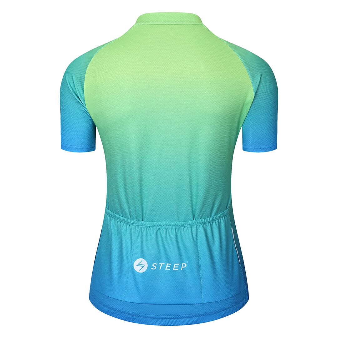 Lime cycling jersey
