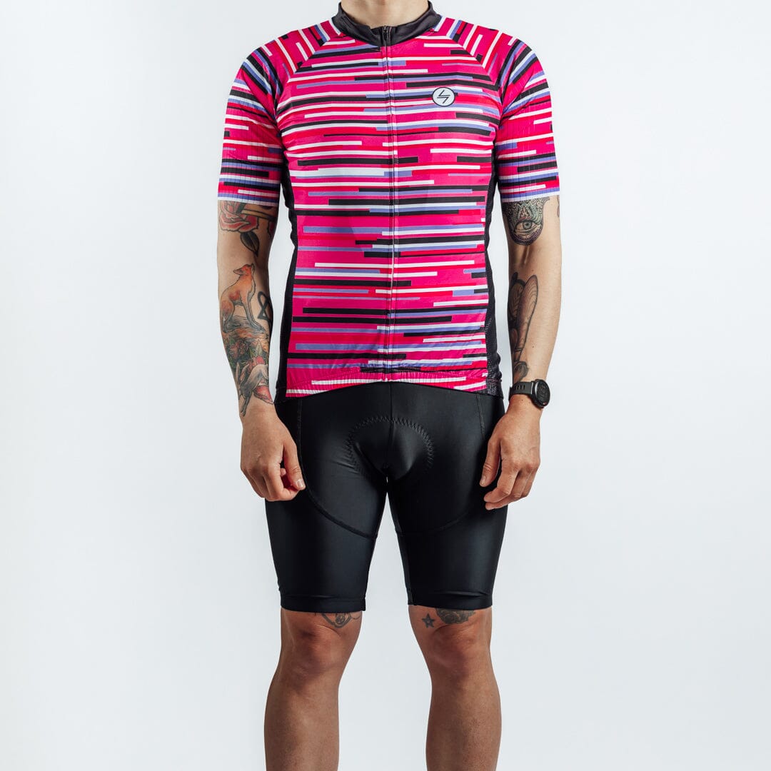 Cycling Jersey -  Pink Lines