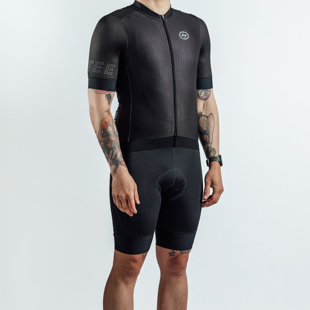 Pro black cycling kit