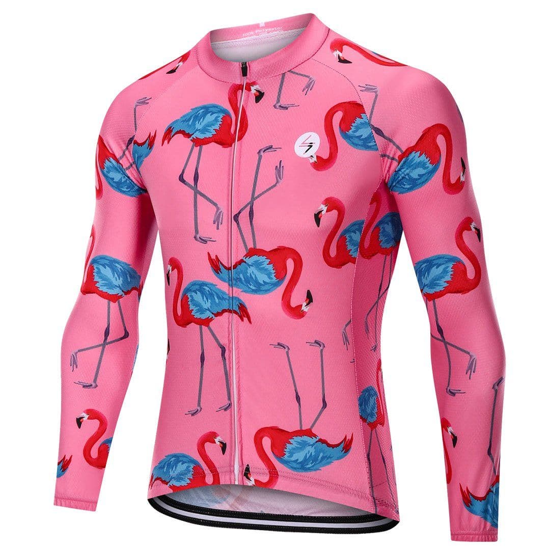 Flamingo Long Sleeve Cycling Jersey