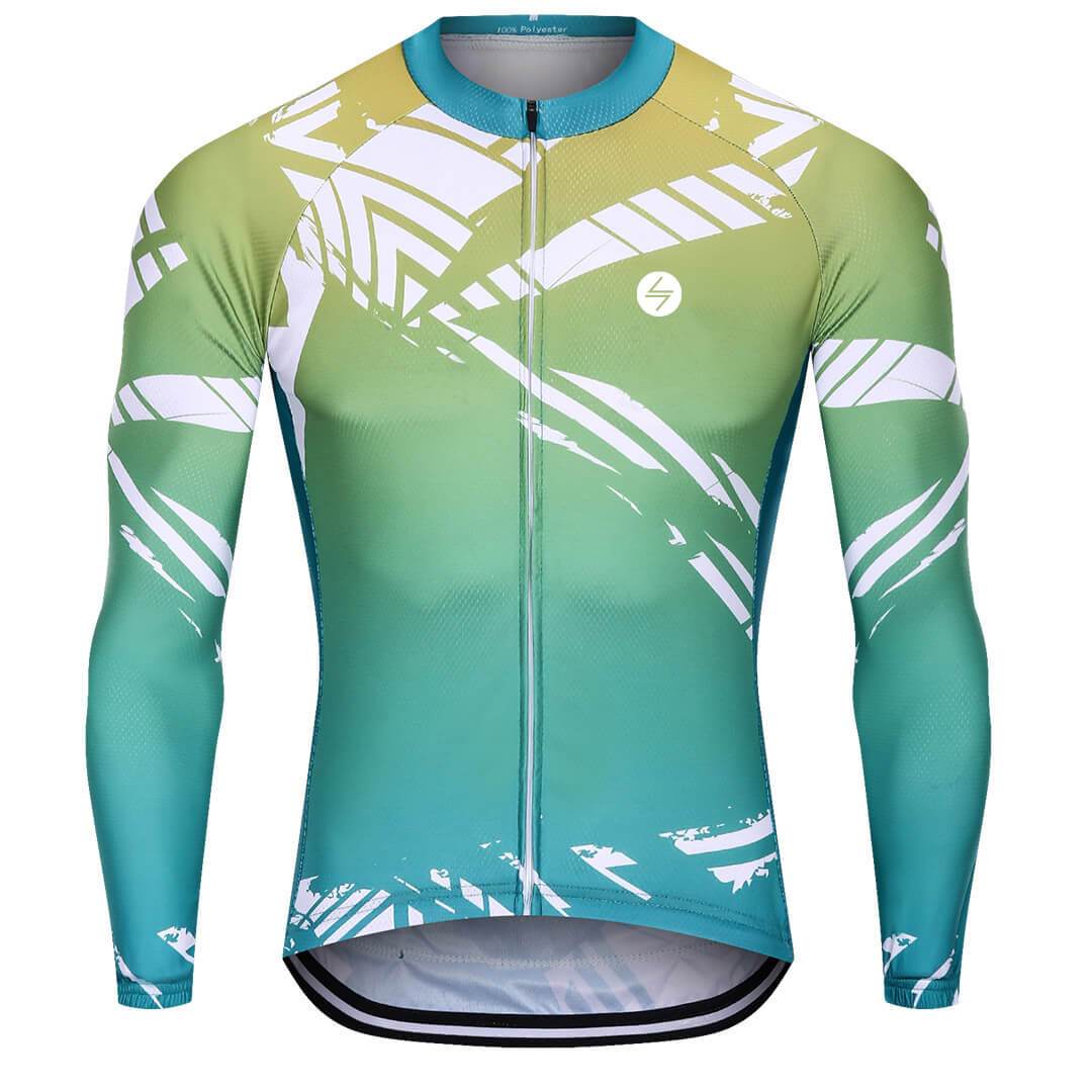 Long Sleeve Cycling Jersey - Mint