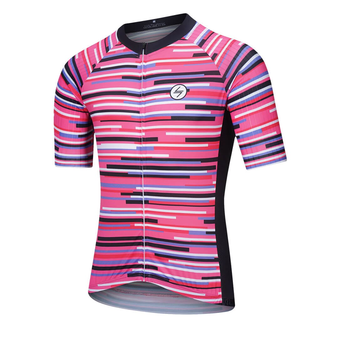 Cycling Jersey -  Pink Lines